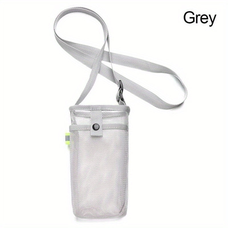 Sport Water Bottle Mesh Cup Sleeve with Strap