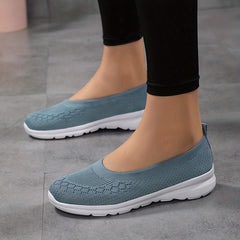 Women's Knitted Sock Sneakers Breathable Slip On Walking Shoes