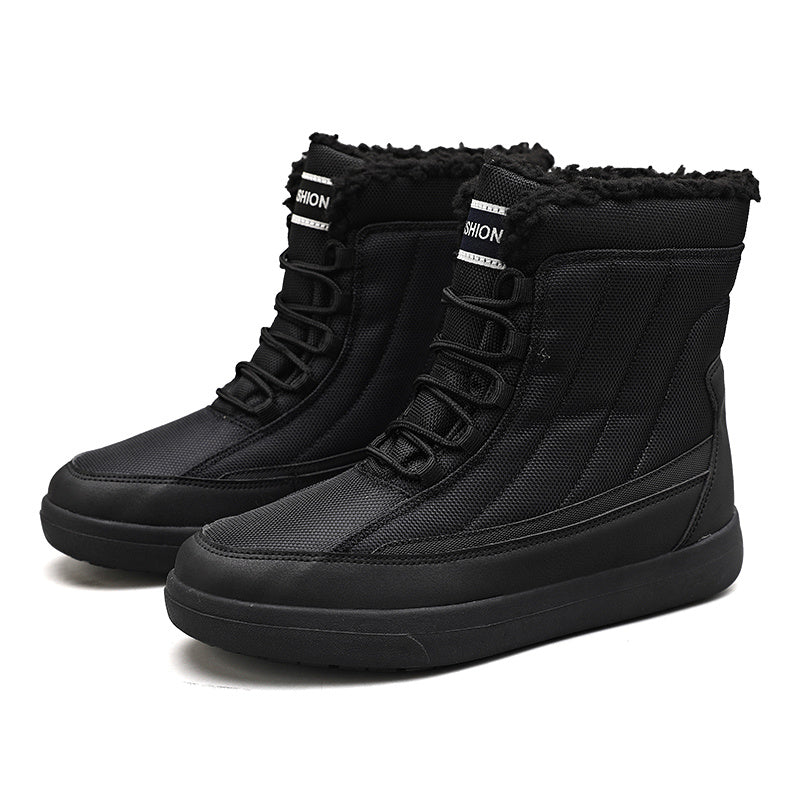 Men's Warm Fleece Thermal High Top Snow Boots