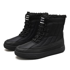 Men's Warm Fleece Thermal High Top Snow Boots