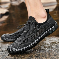 Men's Stitch Detail Sandals Non Slip Outdoor Hiking Trekking Sandals