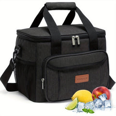 15L Insulated Nylon Bag for Camping and Picnics