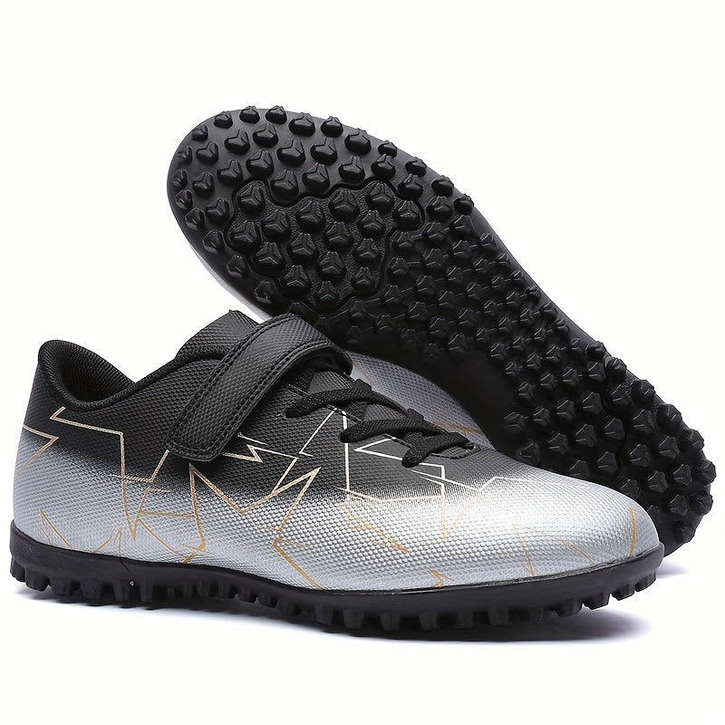 Boys Turf Football Boots with Hook And Loop Fastener