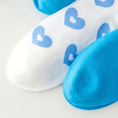 Heart & Letter Print Sports Socks, Women's Stockings