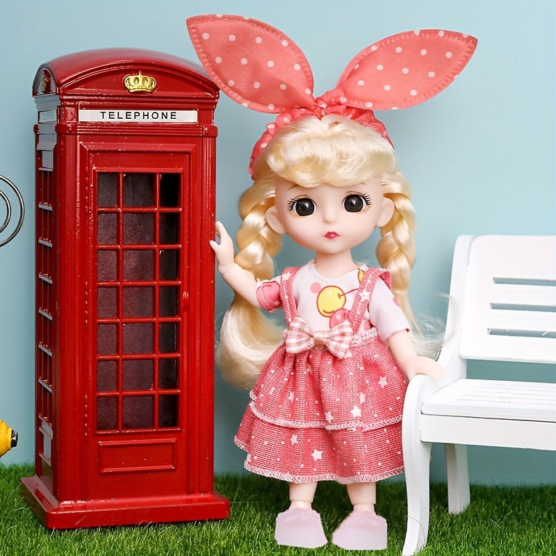 Lovely Couple Dolls Decoration Movable Joint Educational Play Pretend Dolls