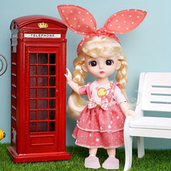 Lovely Couple Dolls Decoration Movable Joint Educational Play Pretend Dolls