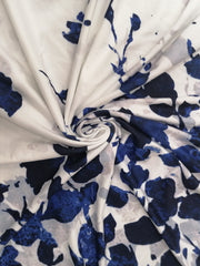 Ruched Floral High Rise Stretch Summer Skirt