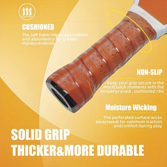 Pickleball Paddles Set of 2 with Polymer Core & Fiberglass Surface