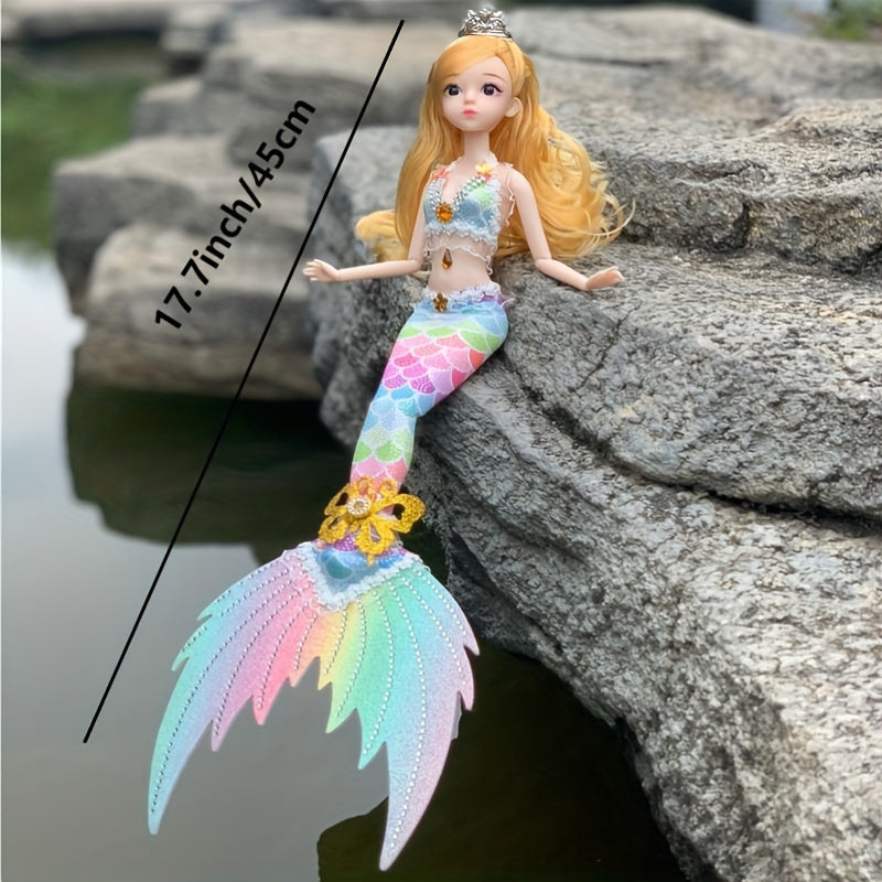 Christmas Mermaid Princess Doll - Mermaid Toy Set