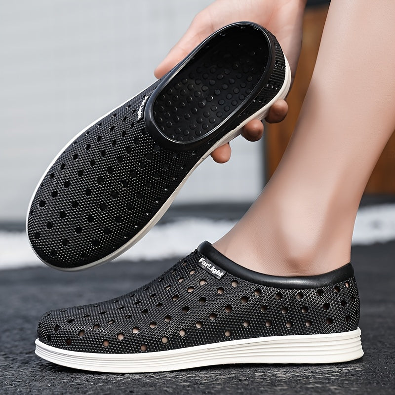 Men's Closed Toe Clogs Anti Skid Slip On Slippers
