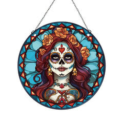 Halloween Acrylic Katrina Hanging Decorations with Bloody Horror Elements