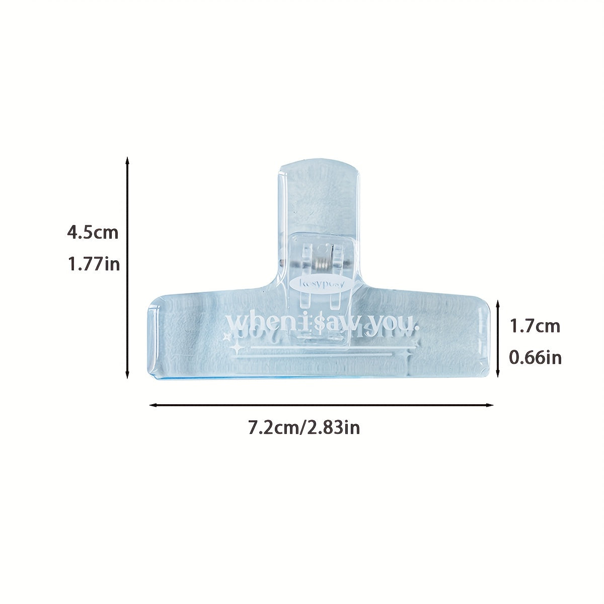 Acrylic Clip Stationery Holder Large Clip