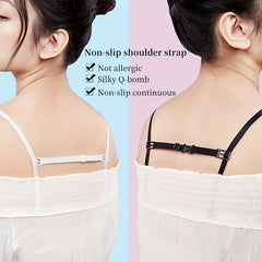 5pcs Invisible Bra Strap Clips Adjustable Elastic Shoulder Belt Non slip Buckles