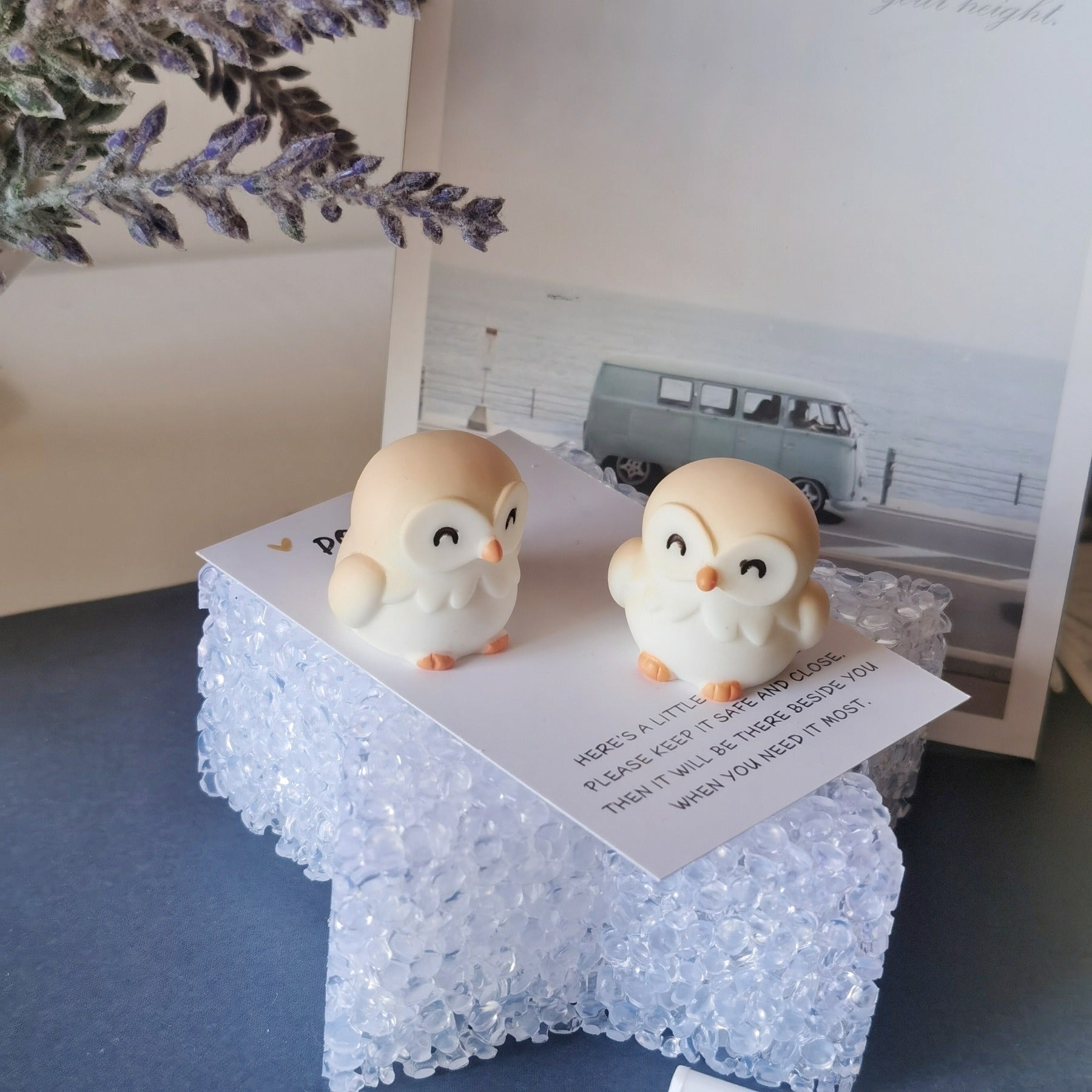 Owl Pocket Hug Small Card Inspirational Small Greeting Card