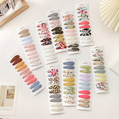 10pcs Flower Pattern Hairpins Hair Clips For Girls Headband Kids Accessories