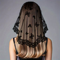 Single Layer Spanish Veil Scarf for Wedding Engagement Mother Father Graduation