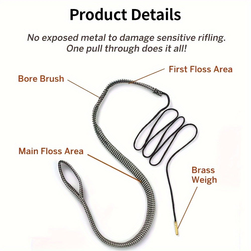 Bore Rope Brush Cleaner for Different Types of Barrels