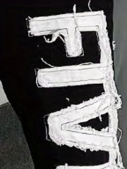 Y2K Loose Fit Patchwork Jeans Men's Street Style Denim Pants
