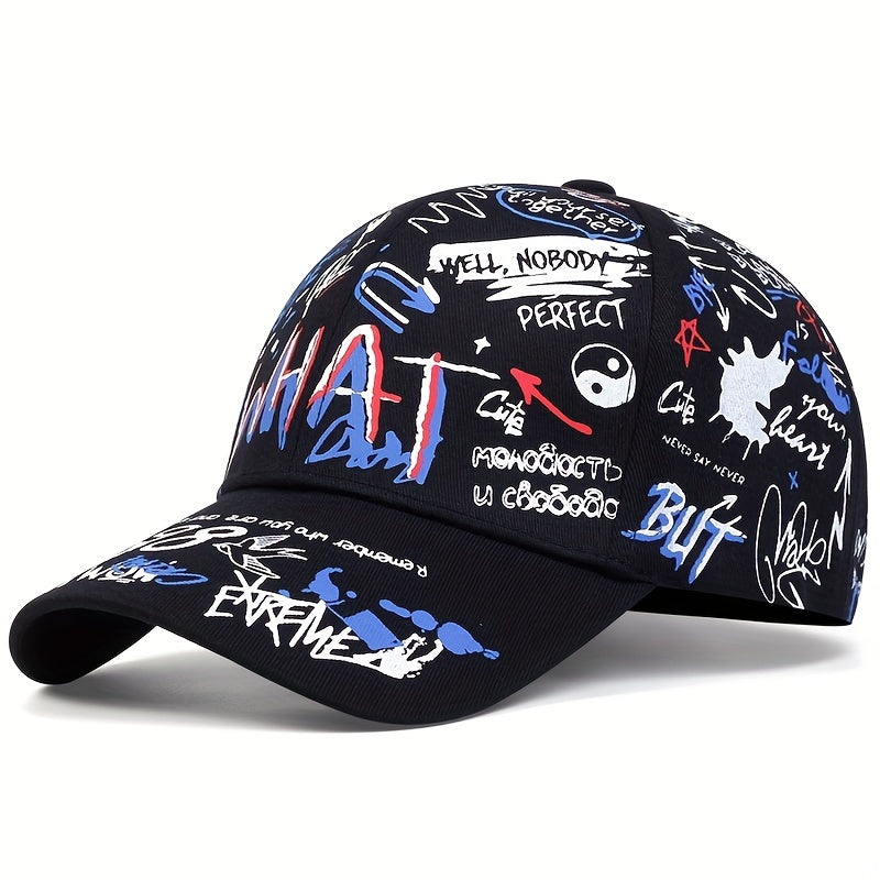 Unisex Sunshade Breathable Baseball Cap with Graffiti