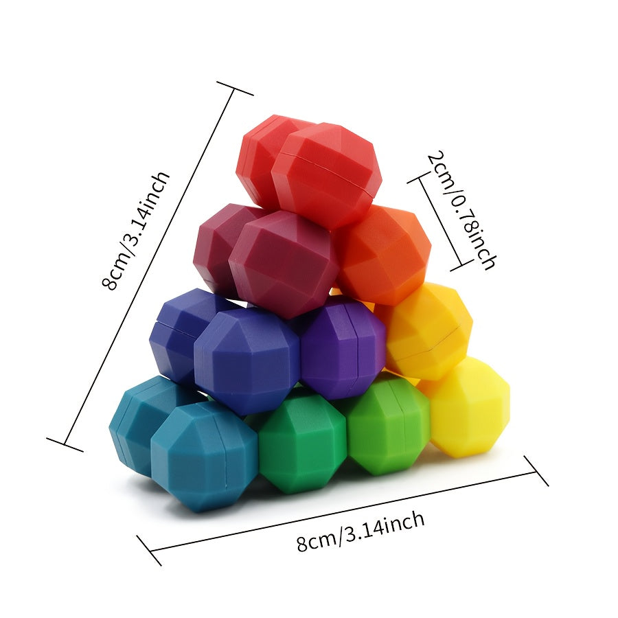 Plastic Toy Magic Cube 3D Puzzle DIY Educational Christmas Gift
