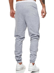 Youth Boy Print Drawstring Sweatpants Loose Fit Pants Men