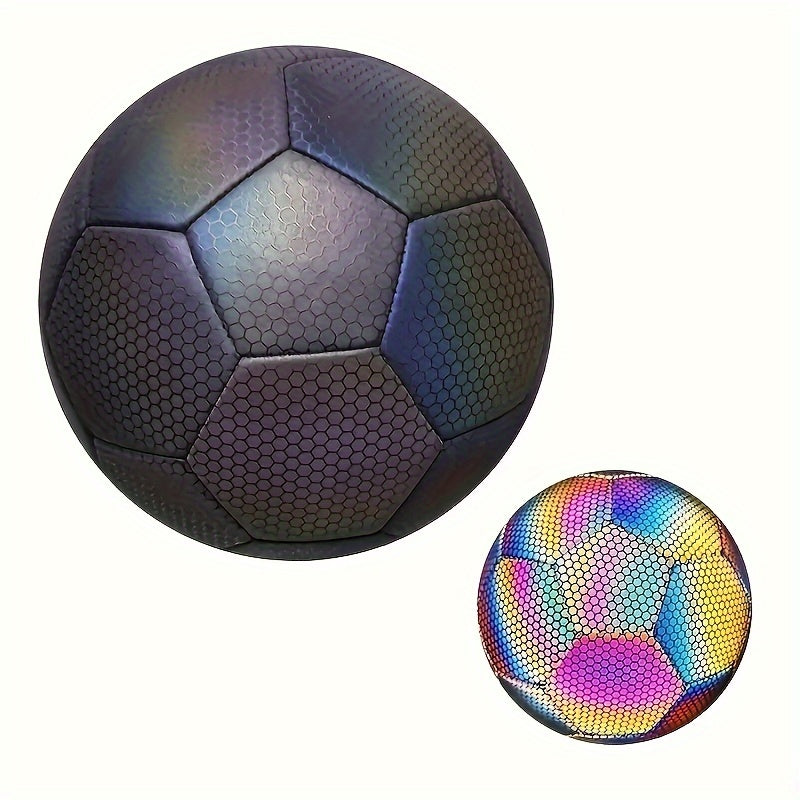 1pc No 5 Reflective Football Glow In Dark Soccer Standard Size Football