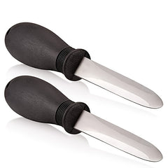 ATISEN Oyster Shucking Tool Stainless Steel Opener with Non-slip Grip
