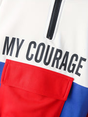 Block MY COURAGE Boys Hooded Sweatshirt