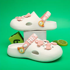 Cartoon Clog with Charms Slip-On Sandal for Kids