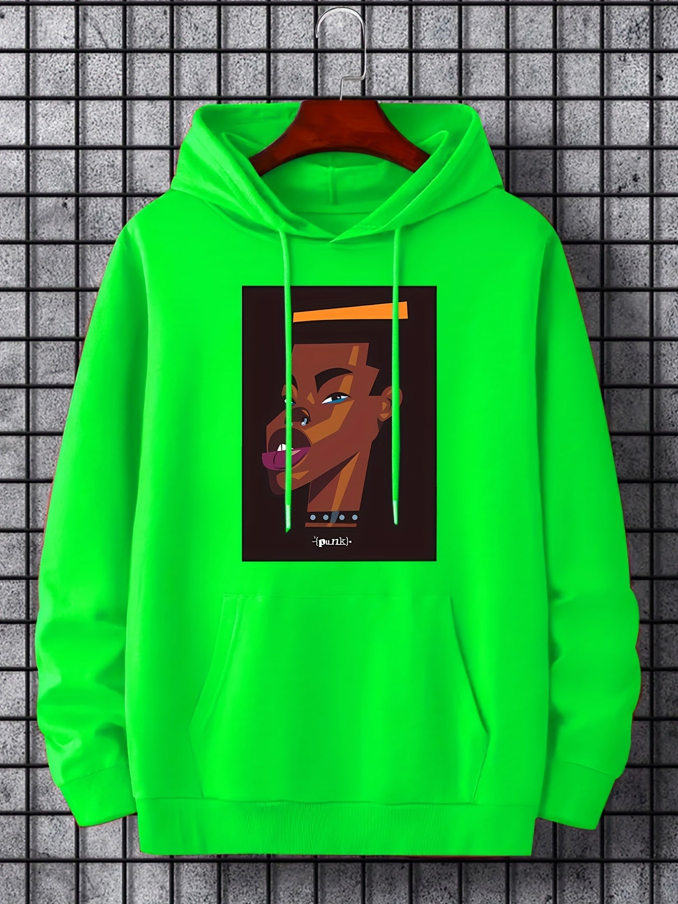 Comic Boy Print Hoodie for Men