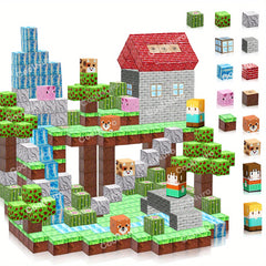 108pcs CoolNuro Magnetic Animal Blocks Set Forest Theme Building Kit Toy