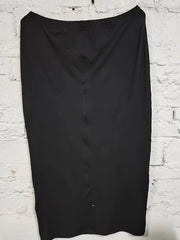 Elastic Waist Maxi Pencil Skirt Medium Stretch