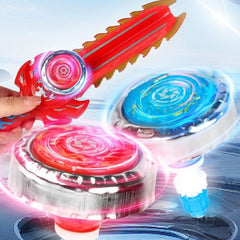 Boys' Toy Sword Alloy Steel Battle Blade with Spinning Head Red Accents