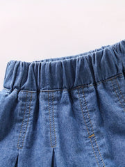 Toddler Girls Loose Denim Shorts Kids Summer Cotton Clothes