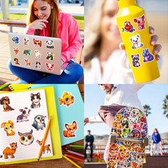 100pcs Cartoon Animal Stickers for Laptops Cars Skateboards