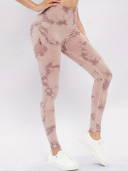 Tie Dye Slim Fit Yoga Leggings High Waist Gym Running Pants