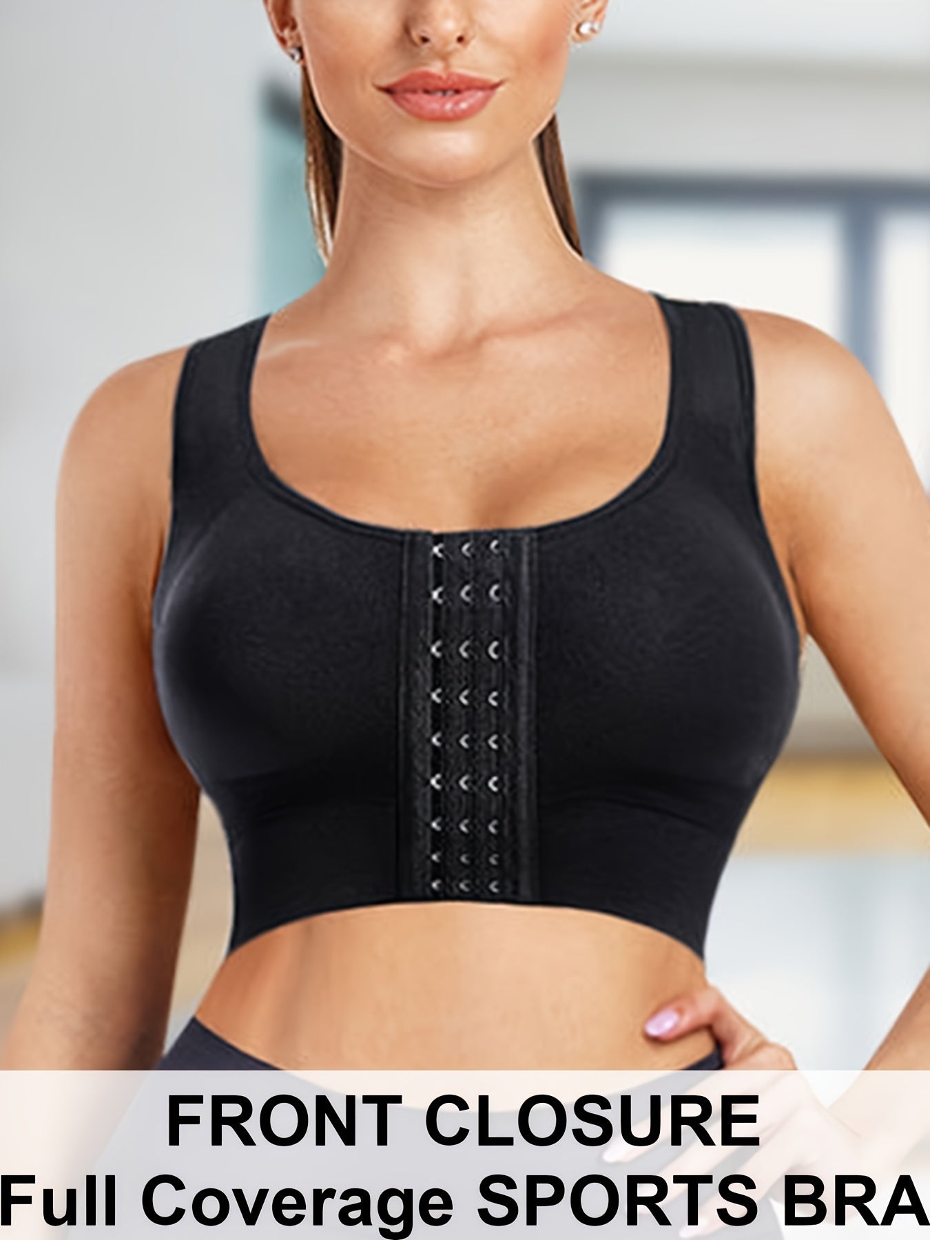 Full Coverage Sports Bra for Yoga Running