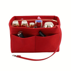 Felt Insert Bag Portable Storage Pouch With Pockets
