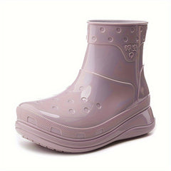 Women's Outdoor Rain Boots Non slip Mid Calf Water Shoes