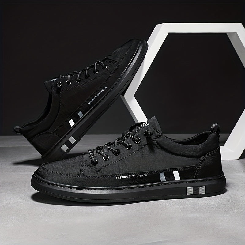 Men's Lace Up Canvas Sneakers Casual Outdoor Walking Shoes