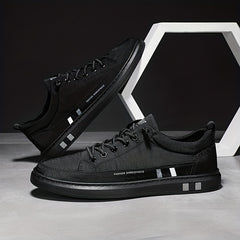 Men's Lace Up Canvas Sneakers Casual Outdoor Walking Shoes