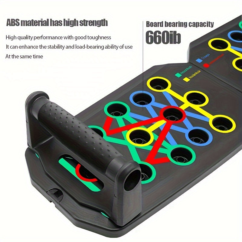 28-Hole Push Up Board - Chest Muscle Exercise Equipment