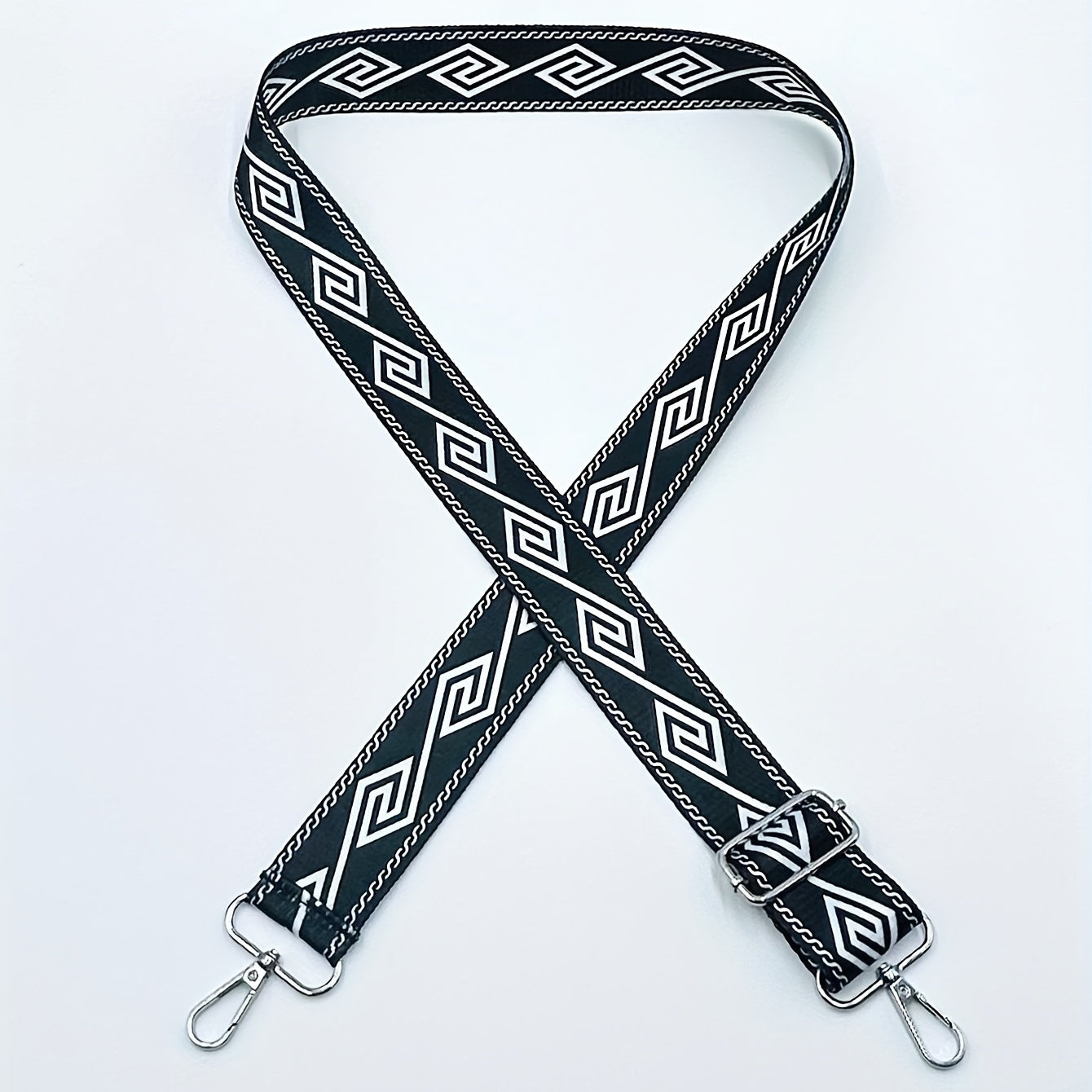 Geometric Pattern Bag Strap Wide Adjustable Shoulder Bag Strap Replacement