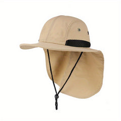 Sun Protection Bucket Hat with Neck Flap Unisex