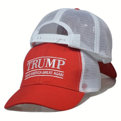 Letter Embroidery Baseball Cap Adjustable Trucker Hat Mesh Unisex Dad Hats