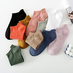 6 Pairs Womens No Show Socks Breathable & Soft Ankle Stockings & Hosiery