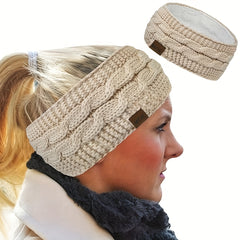 Winter Cable Knit Head Wrap Ear Warmers for Women