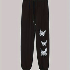 Butterfly Print Jogger Trousers