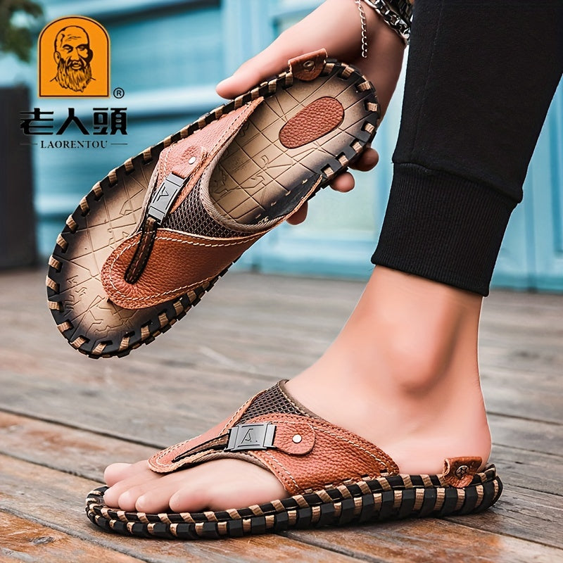 LAORENTOU Men's Lightweight Comfort Flip Flops