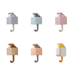 Cat Hook Punch Clothes Hook Seamless Hook Nail Animal Hook Porch Key